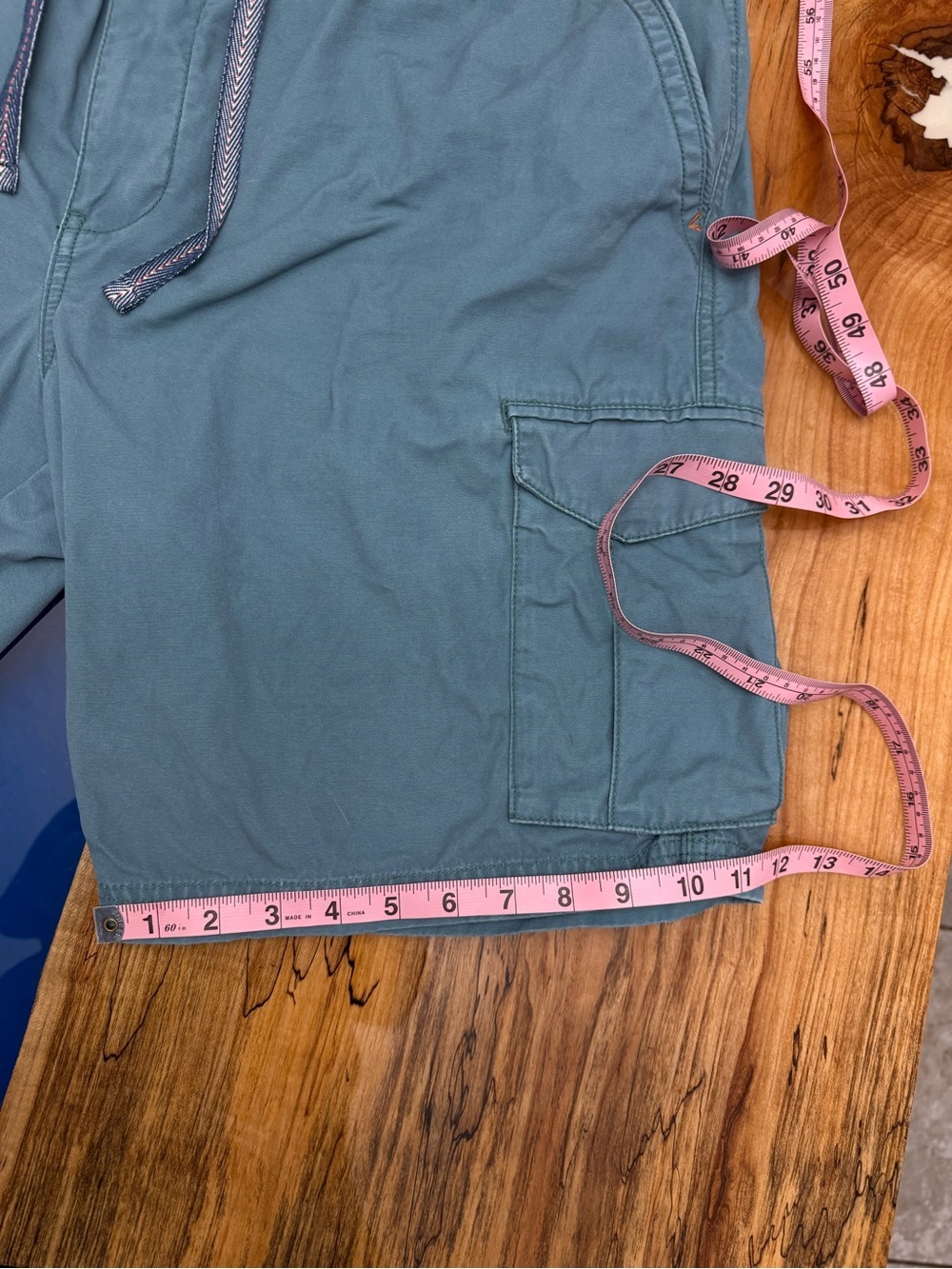 Tommy Bahama Cargo Shorts XL Blue Drawstring Island Casual Coastal - Picture 4 of 13